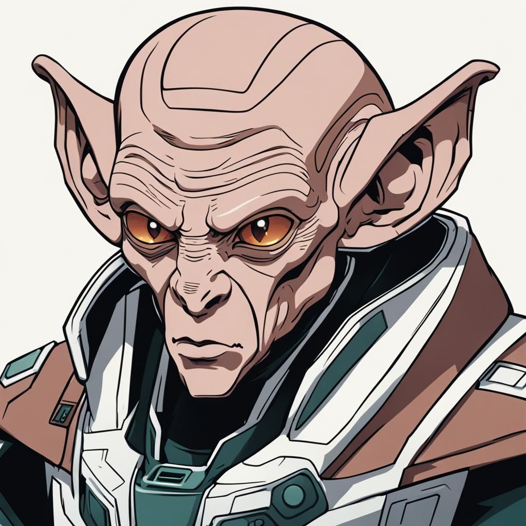 Ferengi Character in Anime Style