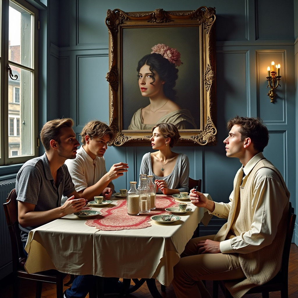 Old Master Paintings Party: Hyperrealistic 3D Art