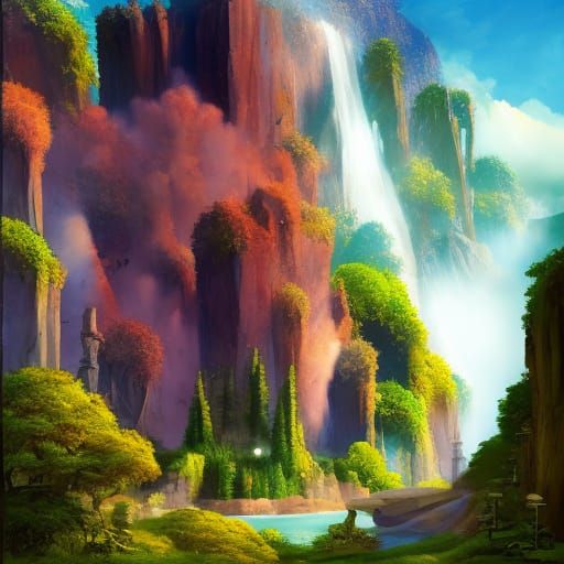 Friendly Smiling Rock Monster Concept Art