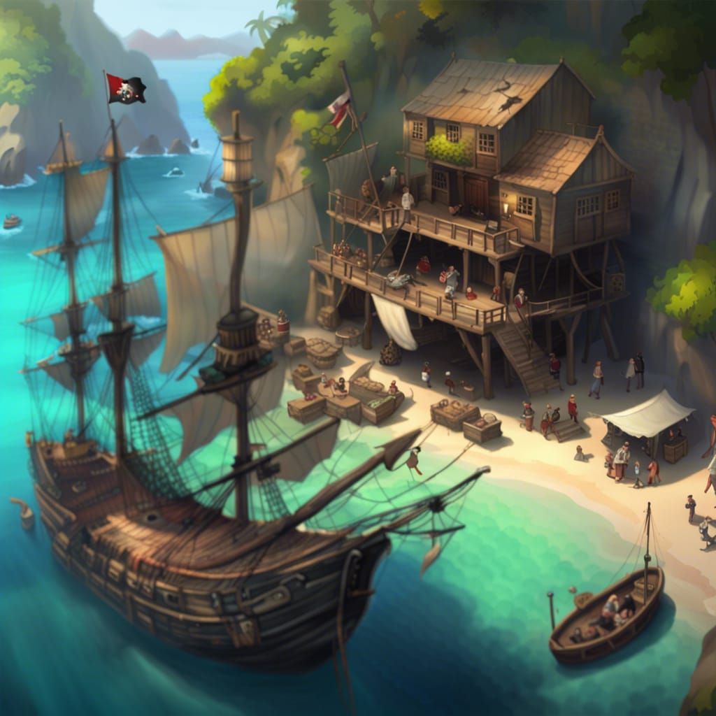 Pirate hideout at secret cove 🏴‍☠️🌊⚓️