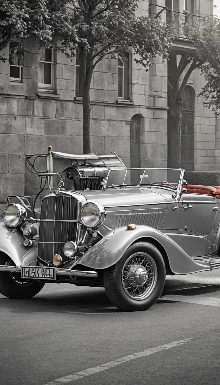 Surreal Mercedes-Benz 540K Spezial Roadster in a Realistic I...