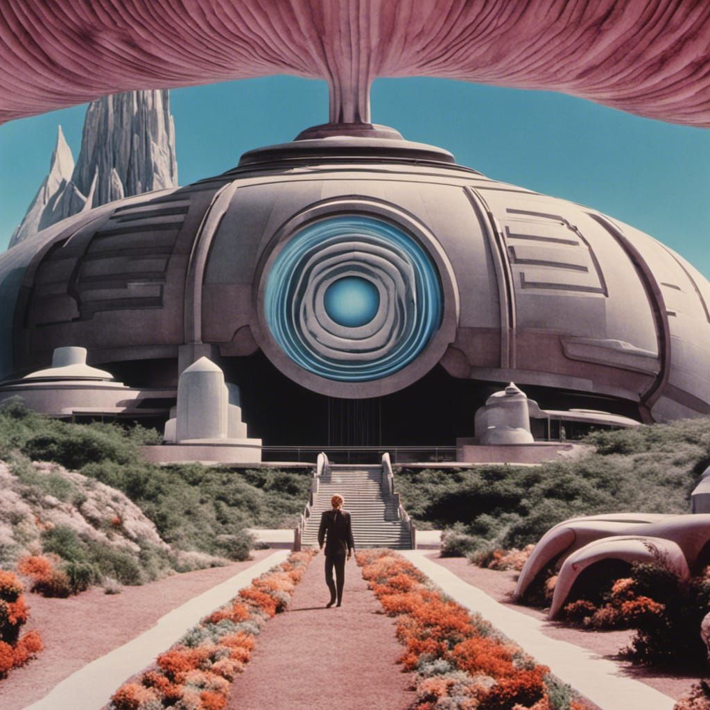 Logan's Run (1976) Technicolor movie still, 8k resolution high definition detail, Epic cinematic brilliant stunning intr...
