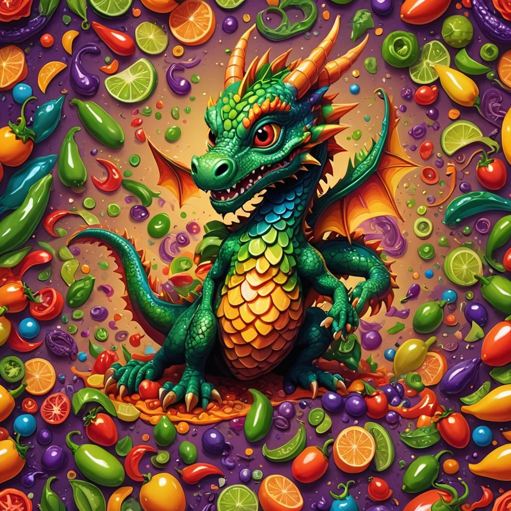 Dragon and Jalapeño Fusion Concept Art