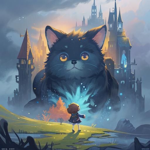 Cute Puppy Matte Painting in 8K Resolution