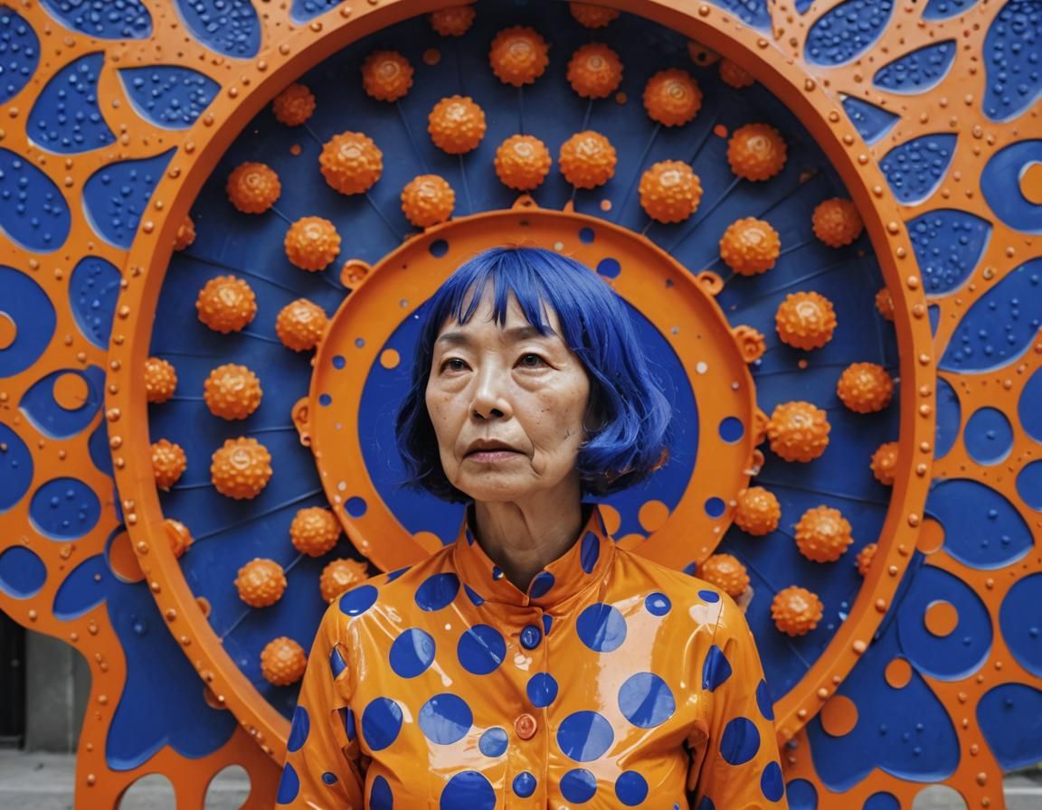 Woman and Lotus Portal in Pop Art Style