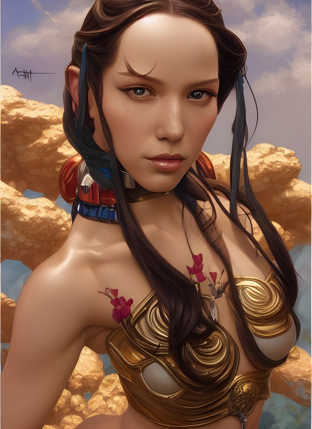 Intricate Digital Painting of Turanga Leela