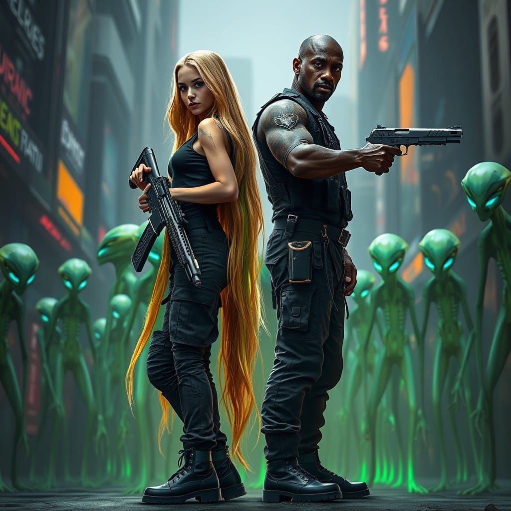 Golden Warrior in Cyberpunk Uprising