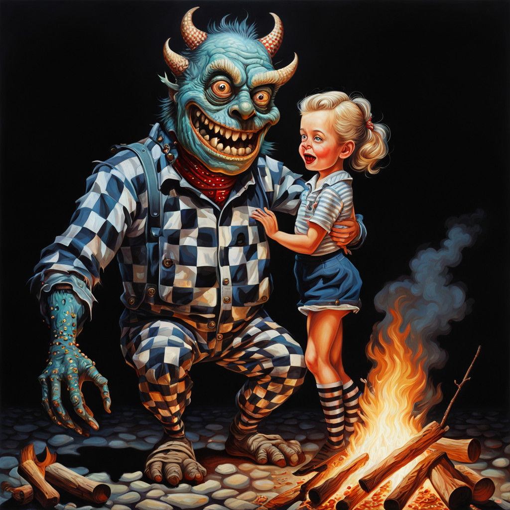 Campfire monster girl