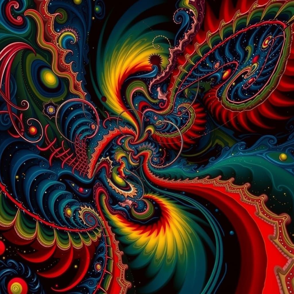 Abstract Swirling Vortex of Dynamic Motion
