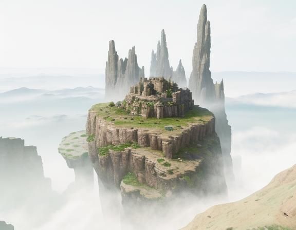 Gnome Artificer Enters Neolithic Village in Fantasy Art