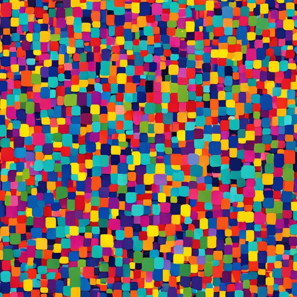 Abstract Image of Vibrant Colors and Shapes