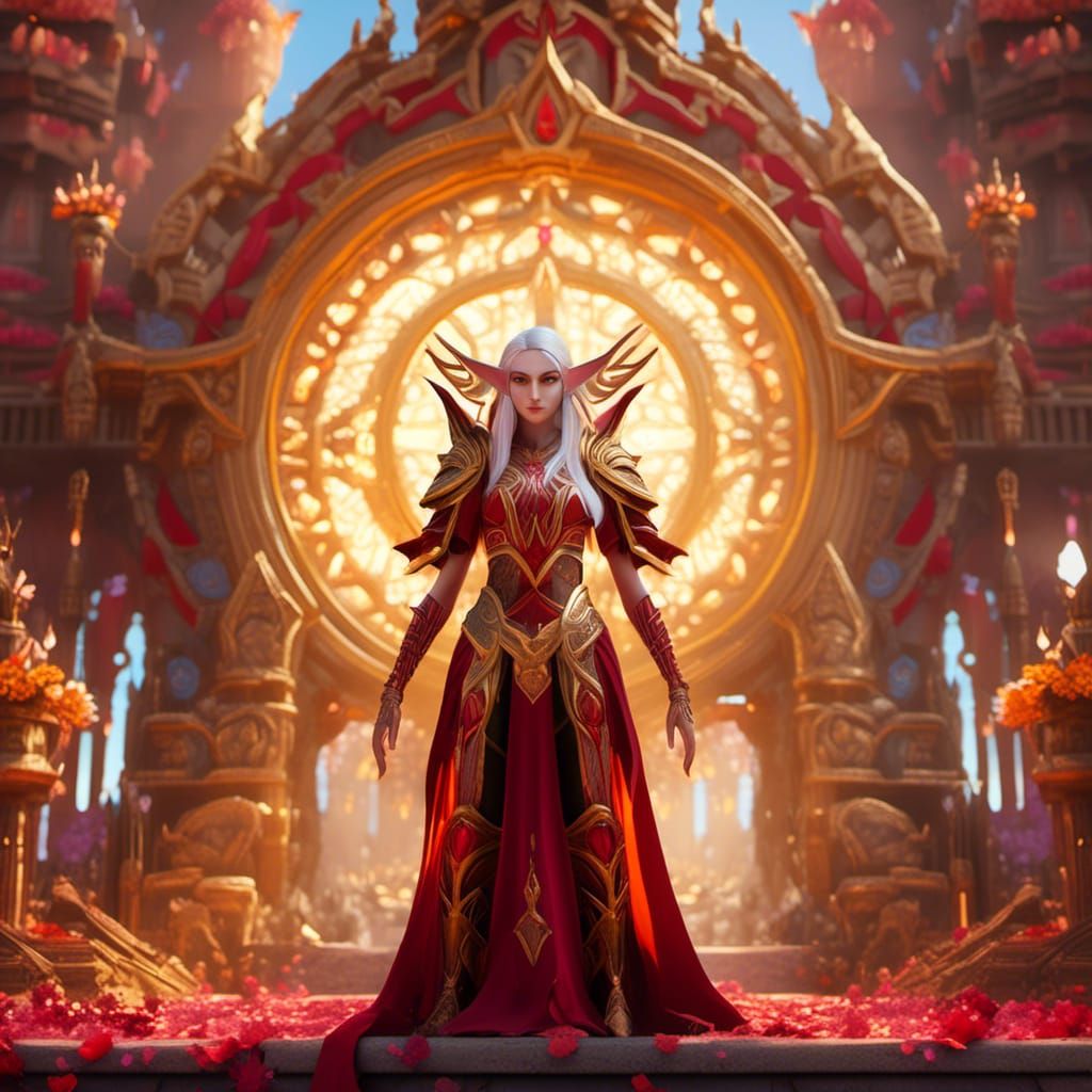 Blood Elf at Golden Sun Temple