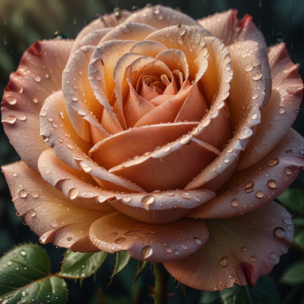 Glorious Realistic Rose in Soft Focus