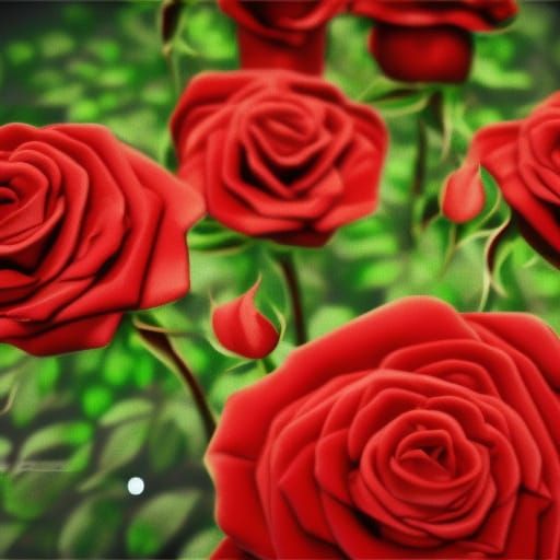 Red Roses in Darkness: A Cinematic Impression