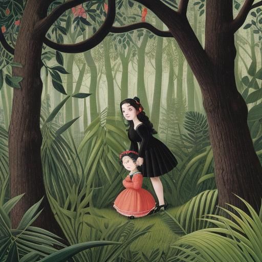 Surreal Heart Tree Illustration in Vivid Colors