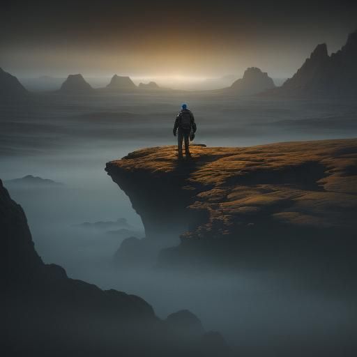 ET on Barren Alien World in Cinematic Style