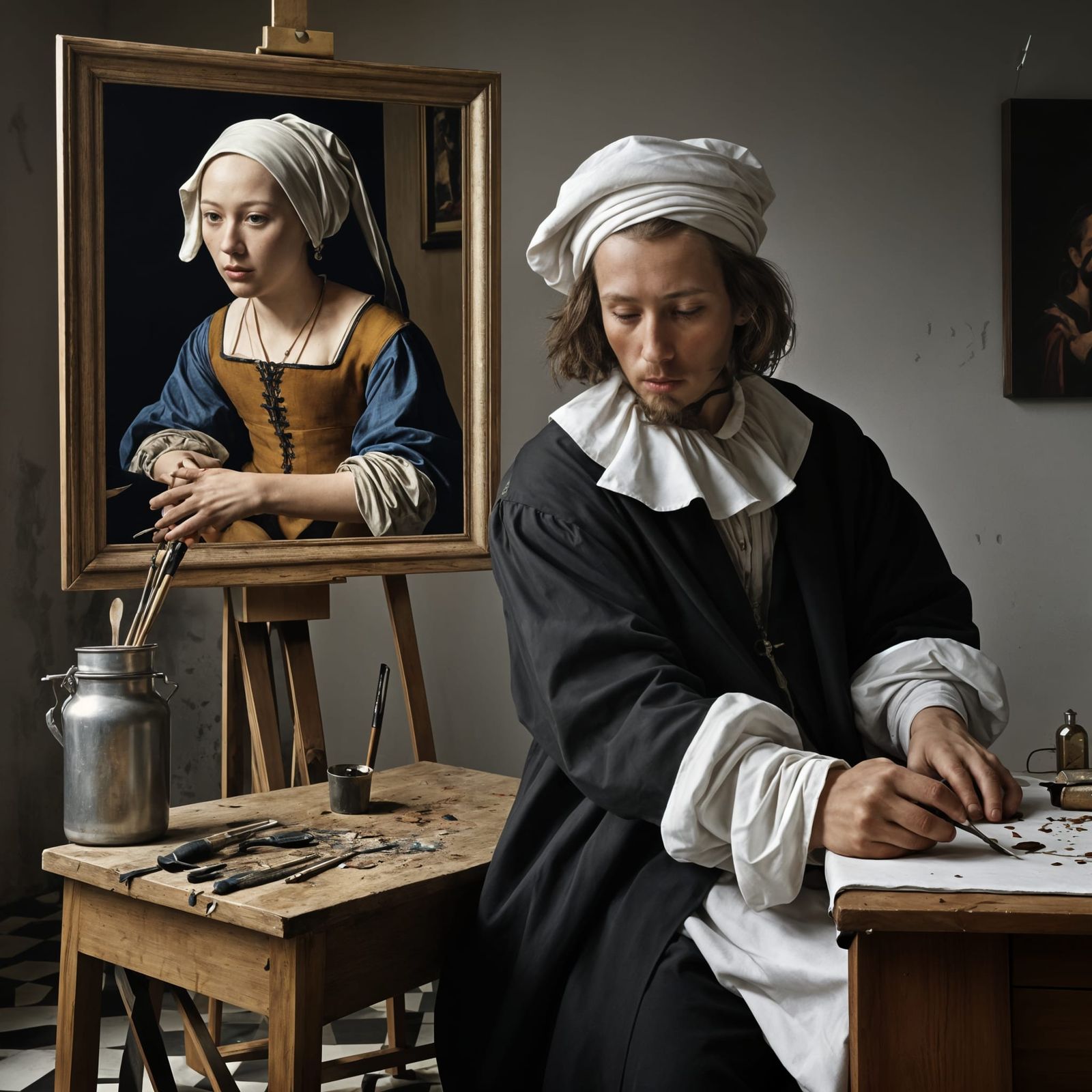 Abstract 15th Century Life in Detailed Matte Painting