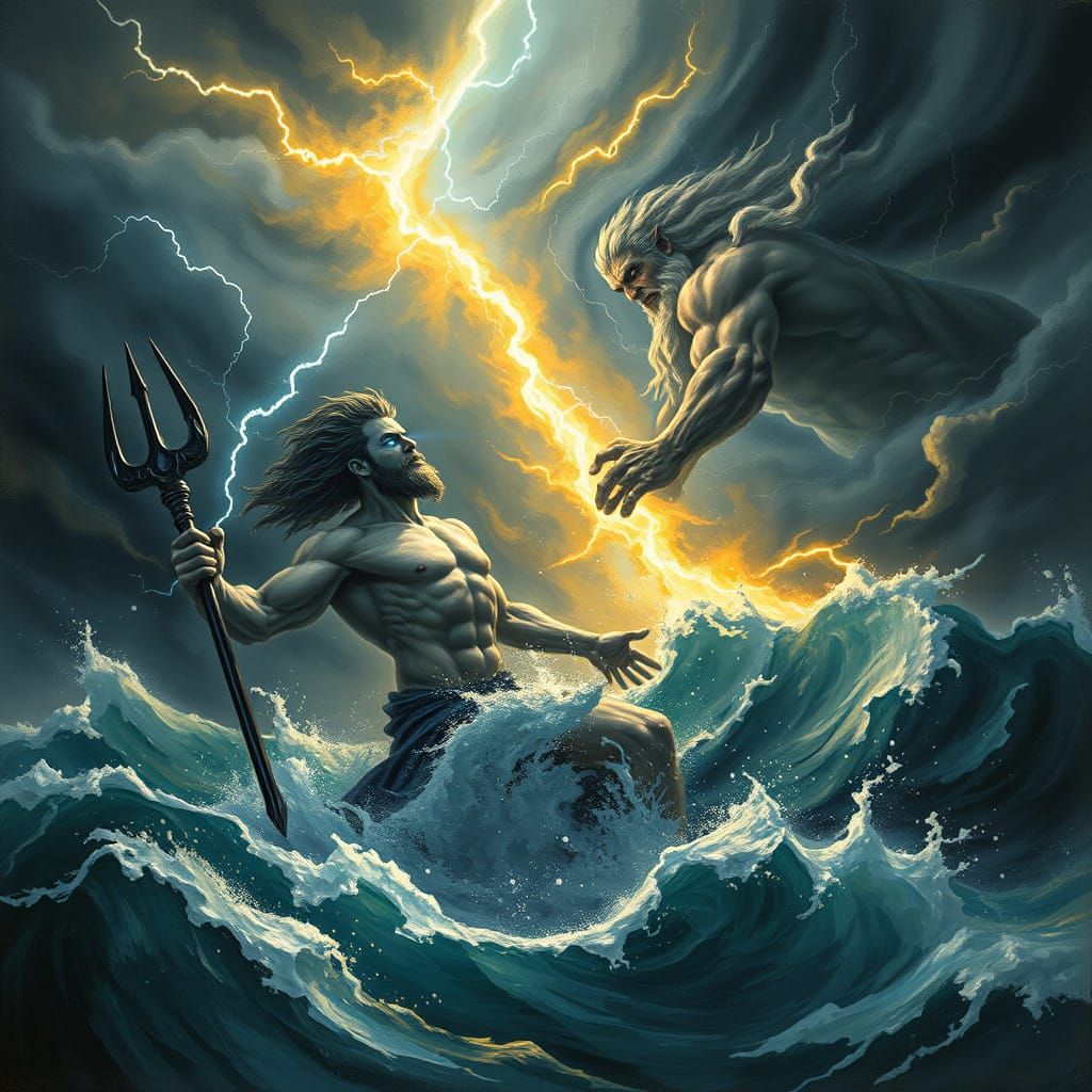 Epic Clash of Sea and Sky