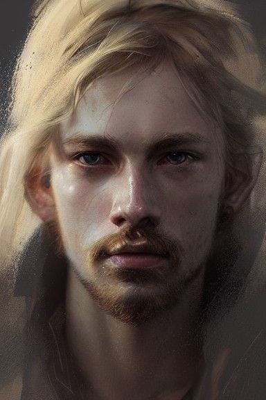 Detailed Portrait of a Young Wizard in Expressionist Style