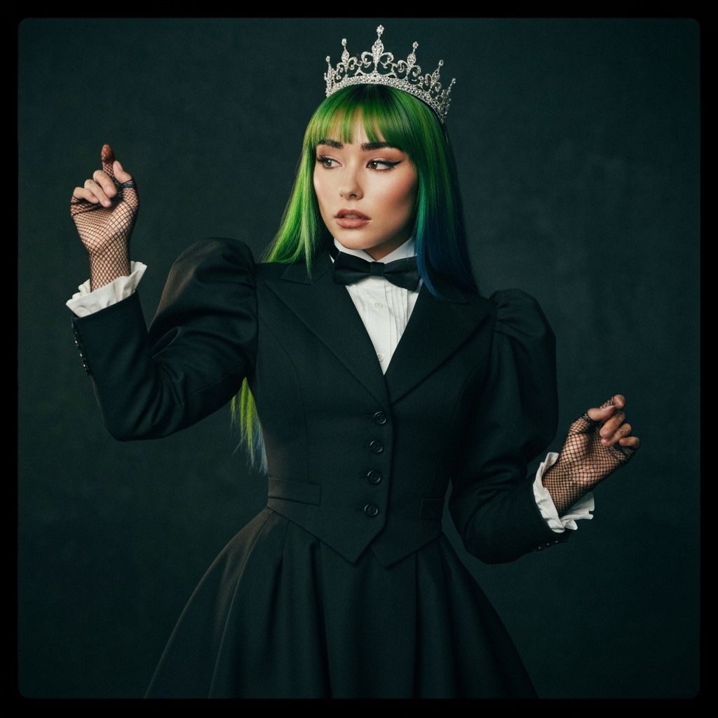 Madison Beer Dances in Dark Victorian Goth Style