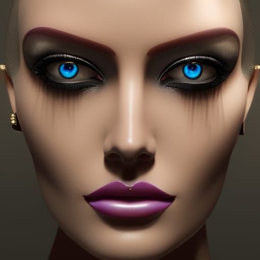 Silver Alien Enclosing Translucent Humanoid in Cyberpunk Sty...