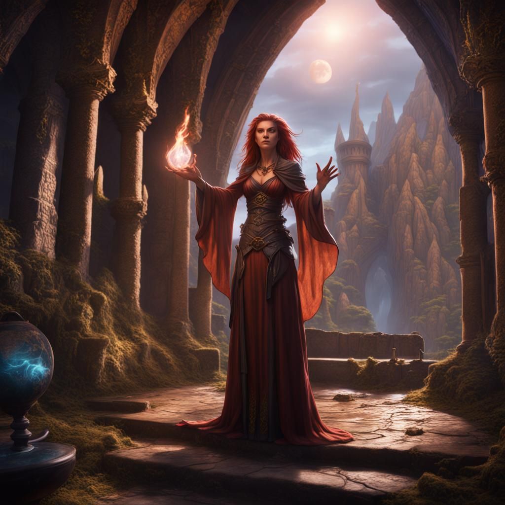 Polgara the Sorceress: Detailed Fantasy Concept Art