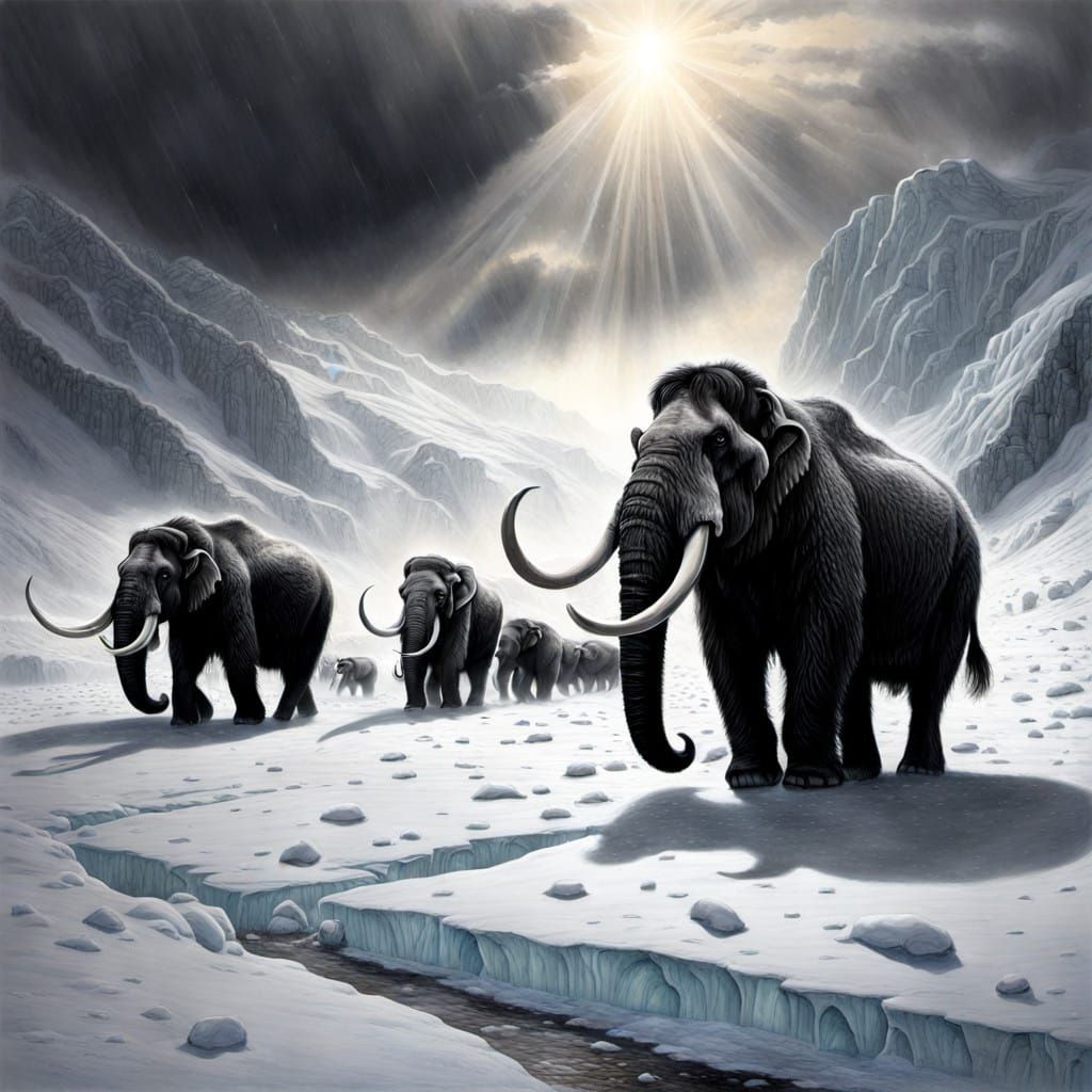 Mammoths in the Frosty Wilderness