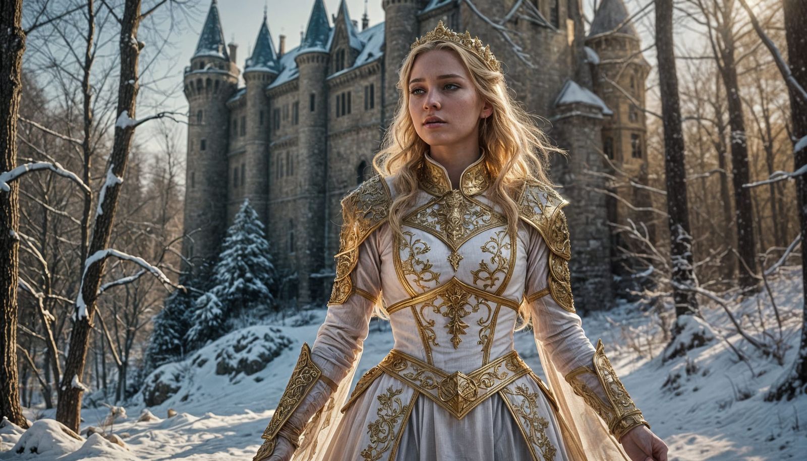 A Snowy  Medieval Adventure