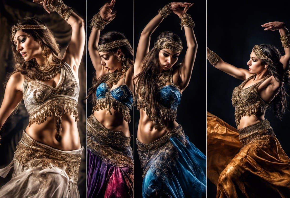 Triptych of Egyptian Dancers (3)