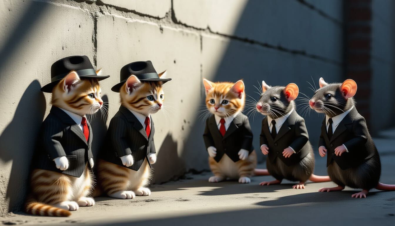 Kitten Gangsters Face Off Against Rat Pack Rivals