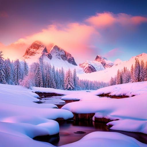 Winter Dreams: An Arctic Landscape of Ice and Snow