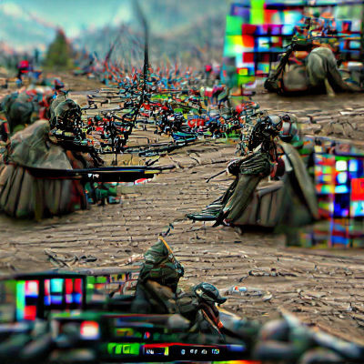 Abstract Landscape Generated from Simple Prompt