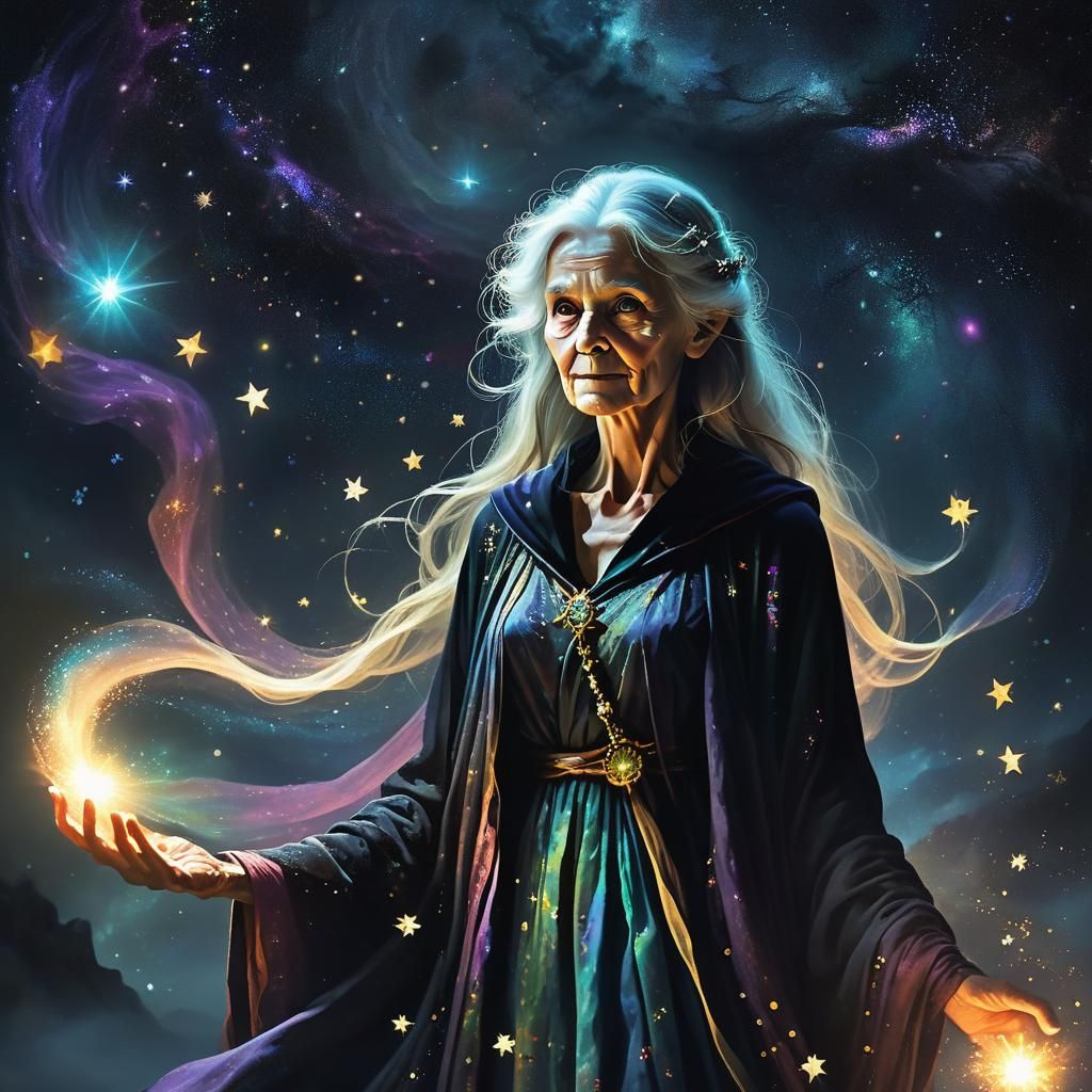 Nott: Old Woman of the Night in 3D Render