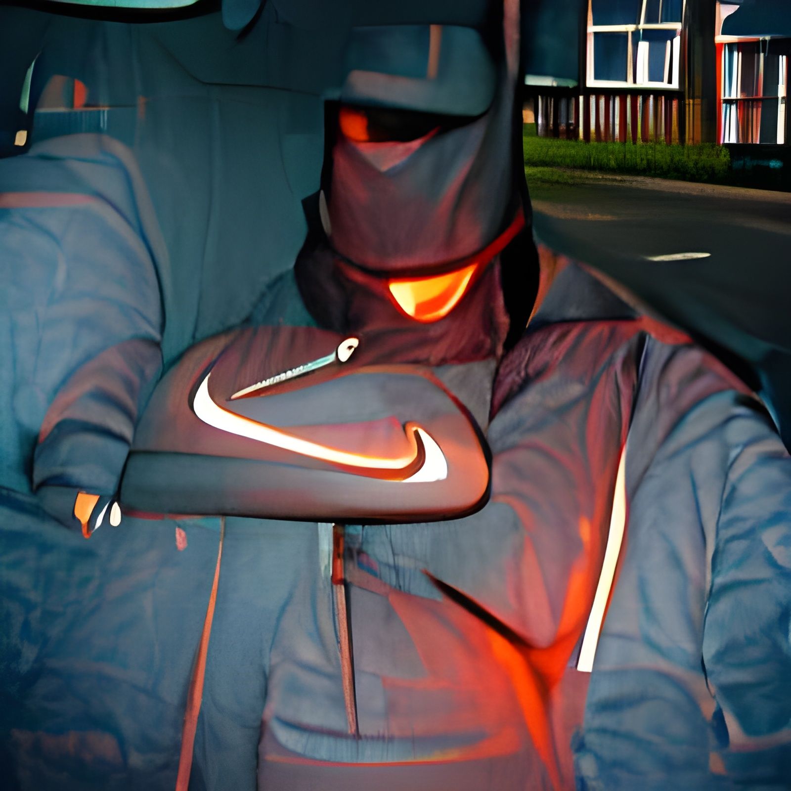 Nike Shoe in Night Setting