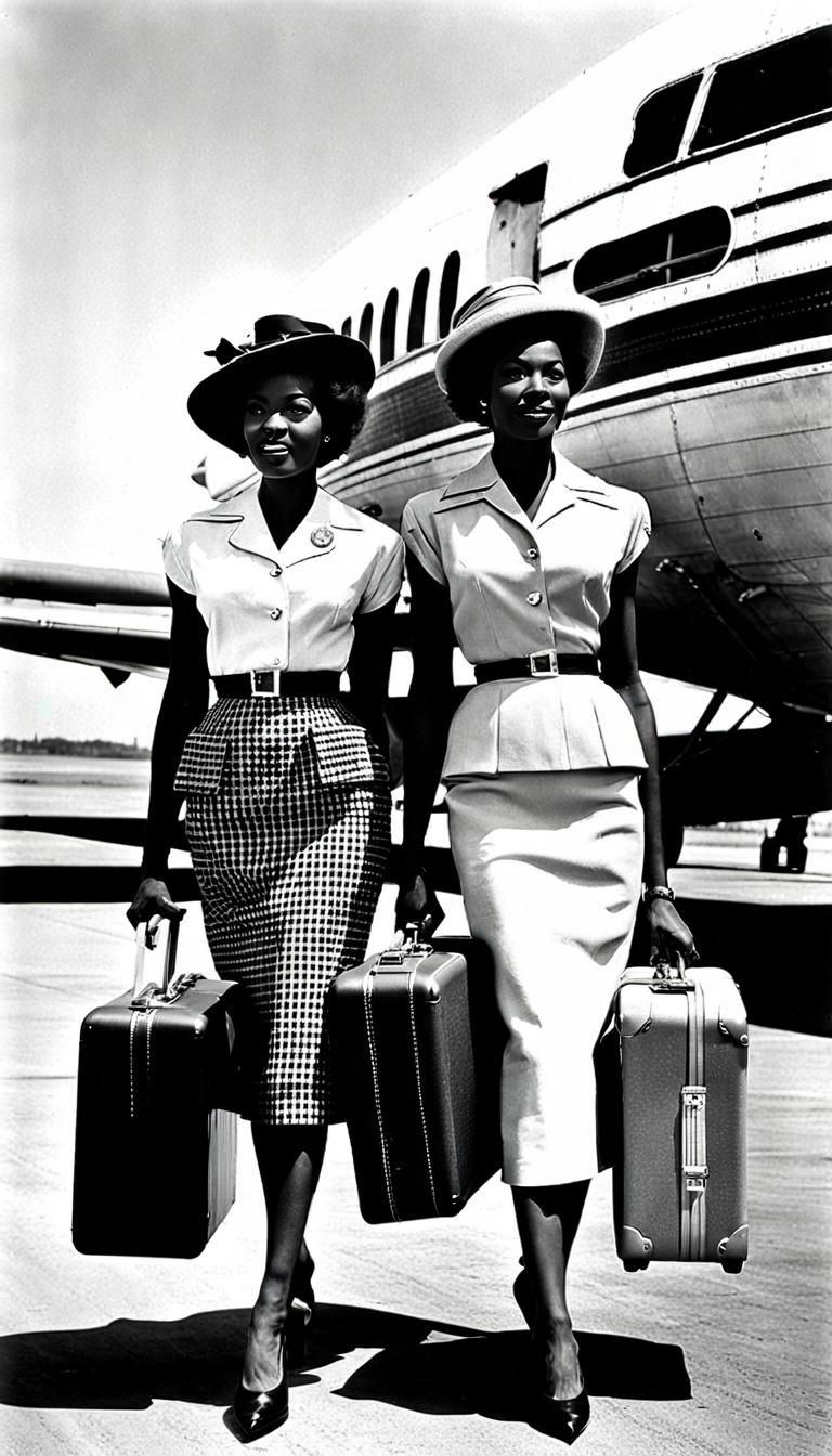 African American Women Traveling in the 1950s