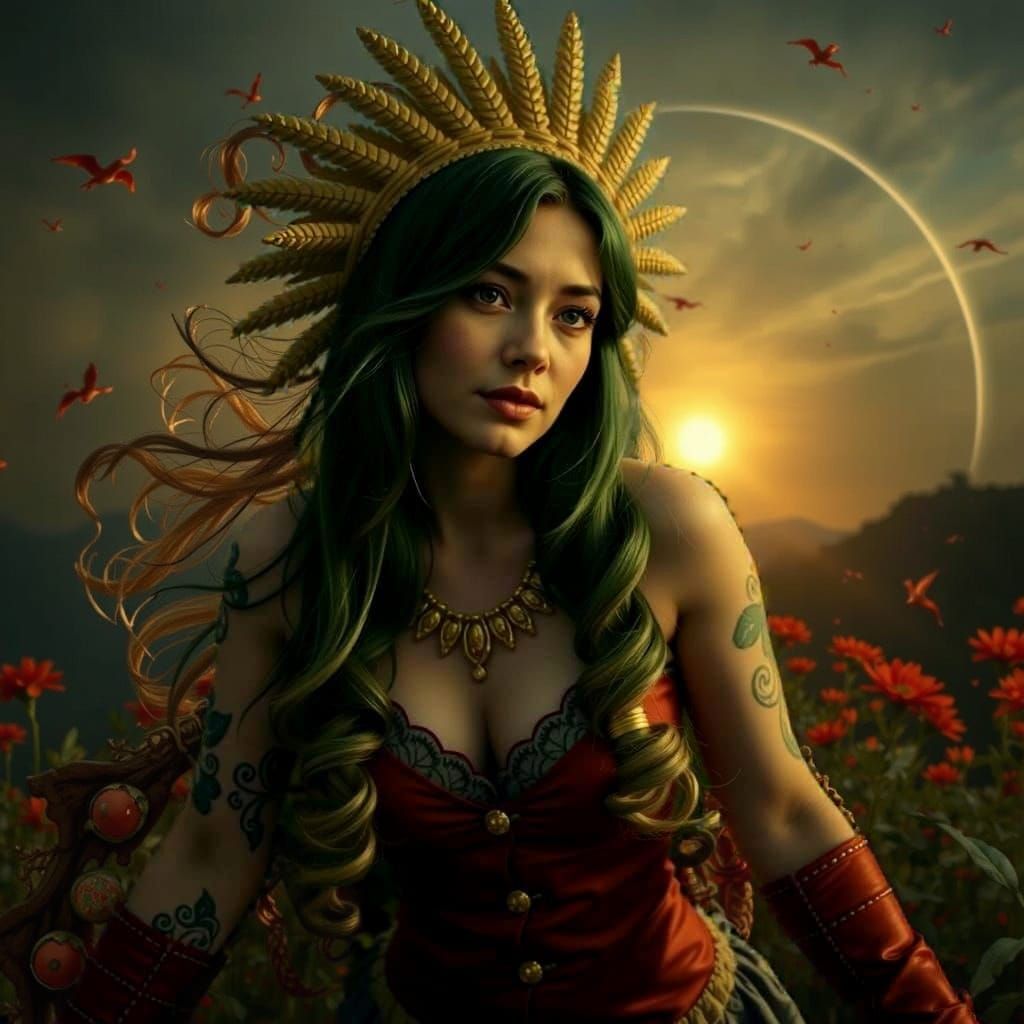 Abstract Swirling Vortex of Red Hues in Motion