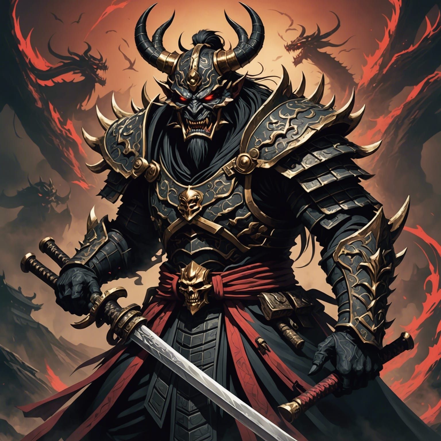 Demonic Samurai Overlord: Master of Demons
