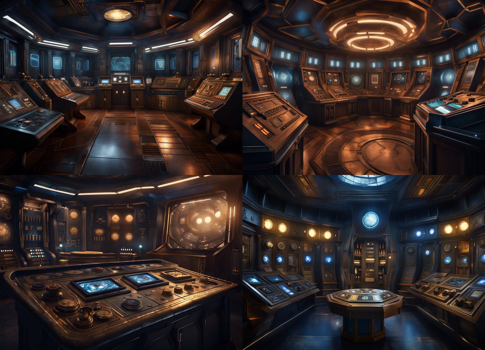 Dramatic TARDIS Console Room Digital Painting
