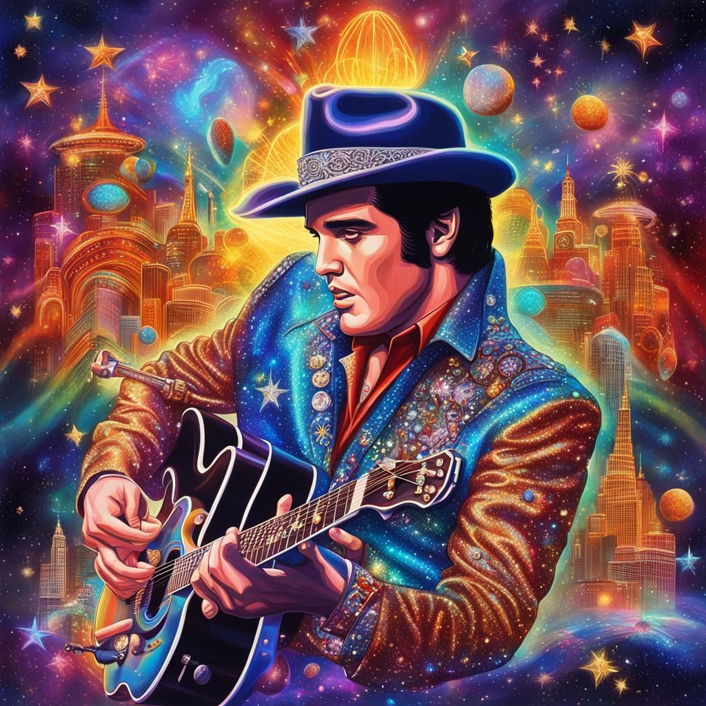 Elvis Presley in Viva Las Vegas, Astral Illustration