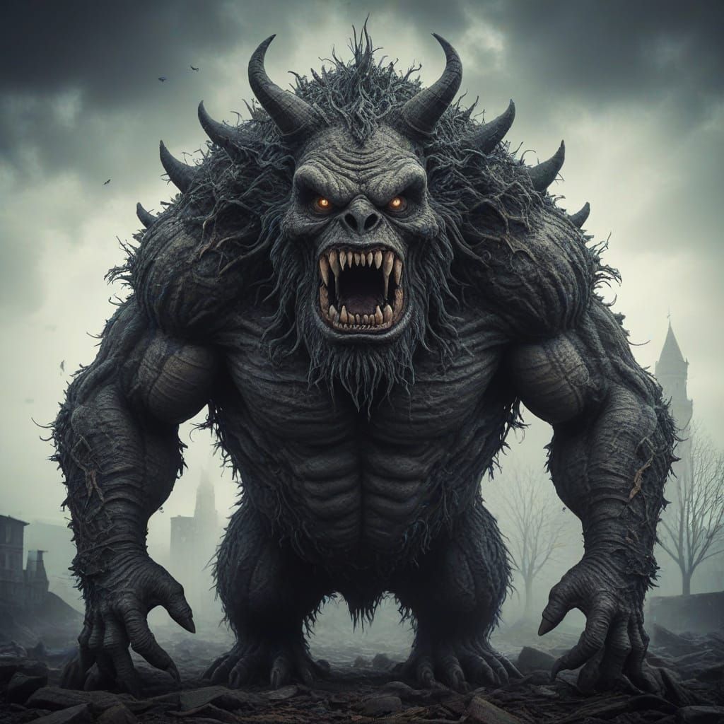 Imaginary Monster Generated by AI