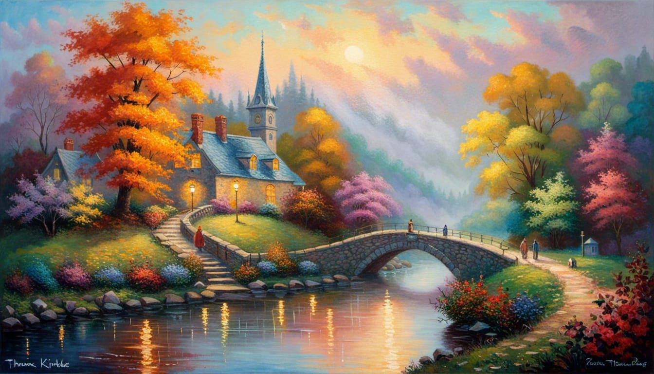 love neo-impressionism expressionist style oil painting, smooth post-impressionist impasto acrylic painting, thick layer...