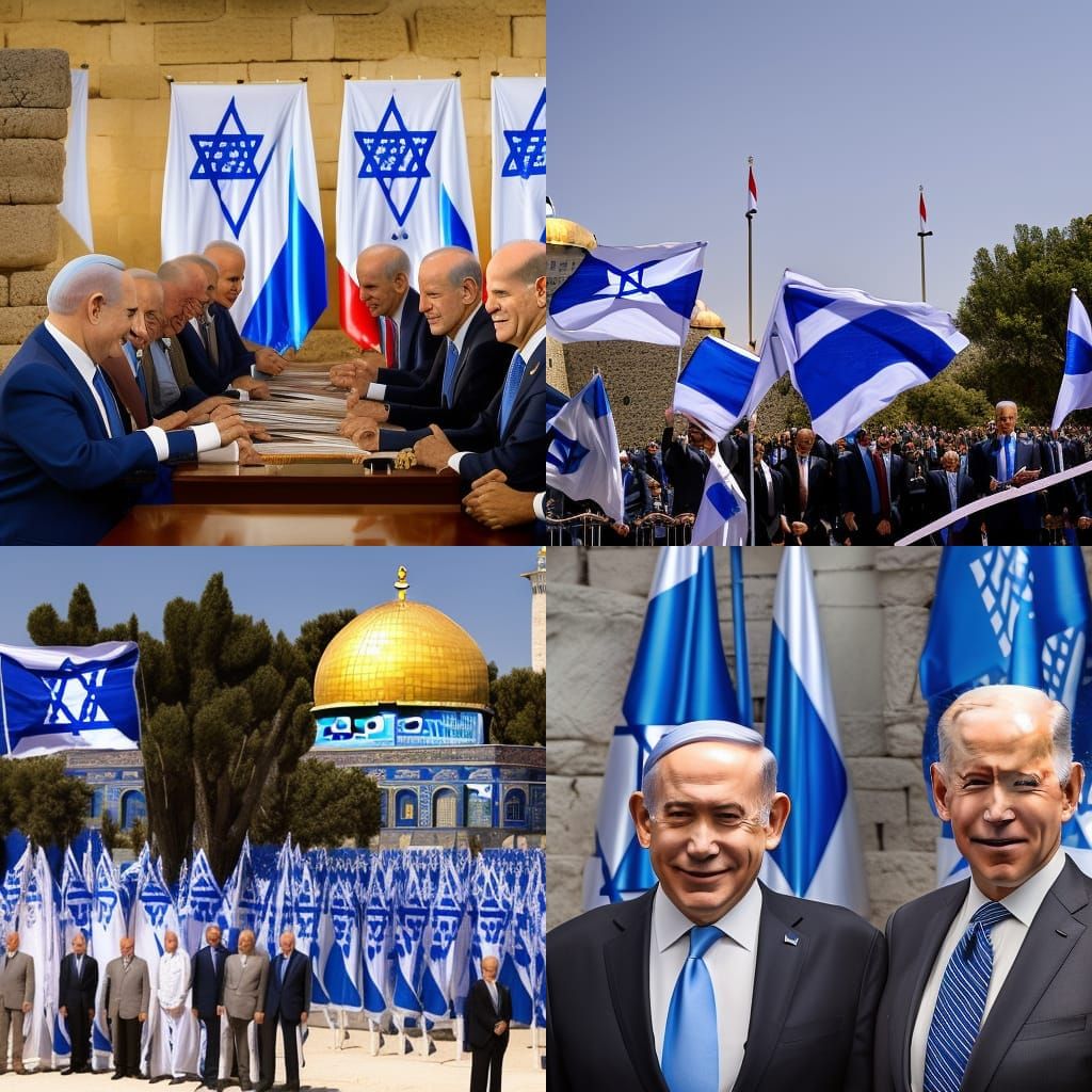 Netanyahu and Biden at Third Temple