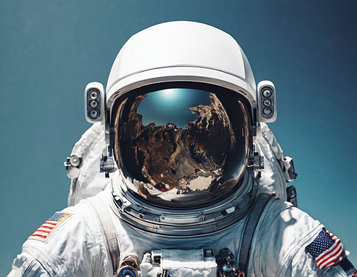 Astronaut Portrait: A Cosmic Encounter