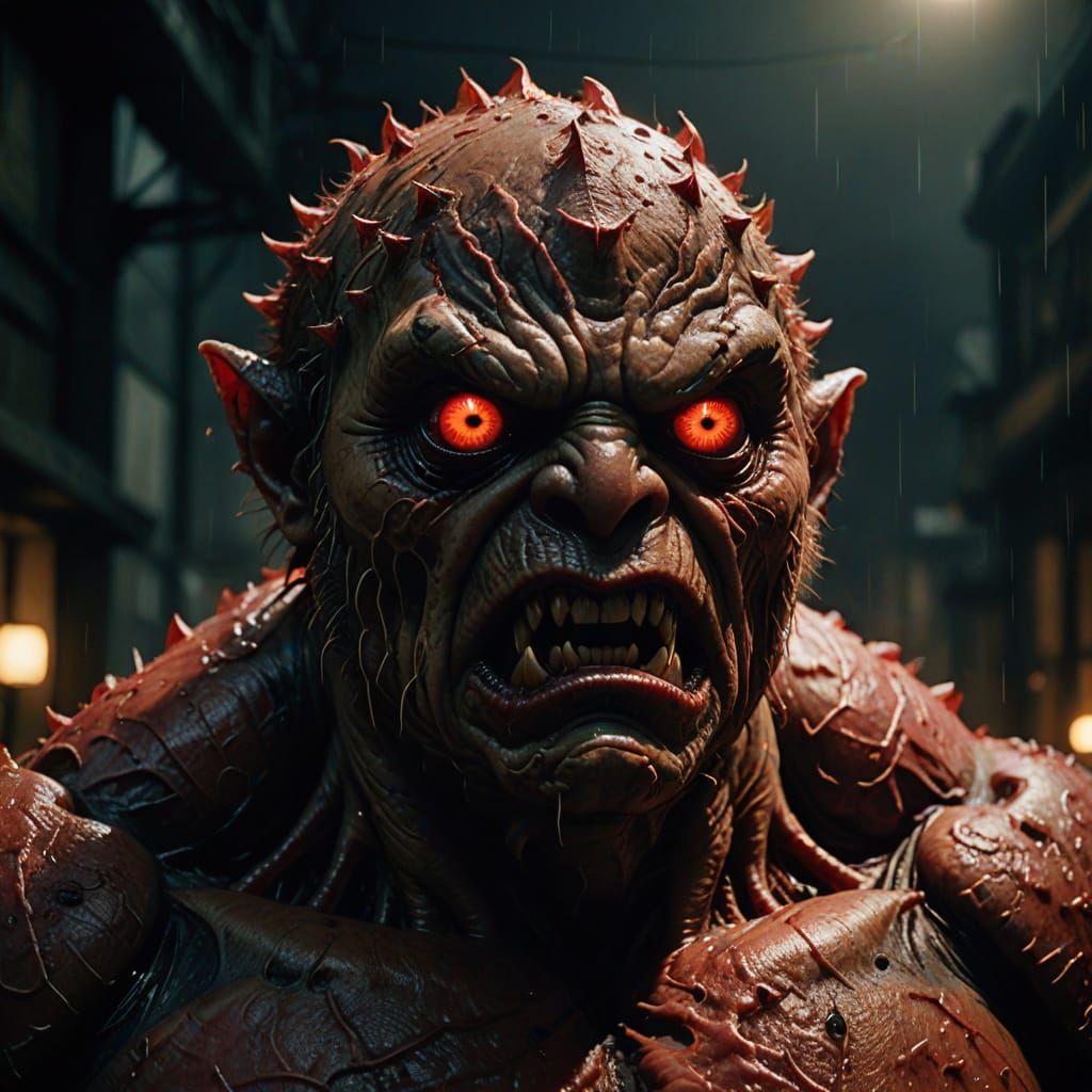 Hyperrealistic Nuppeppo Yokai Portrait in Greg Rutkowski Sty...