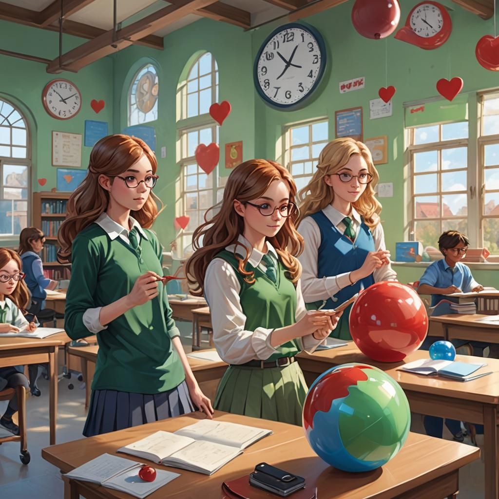 Whimsical Fantasy Classroom Concept Art