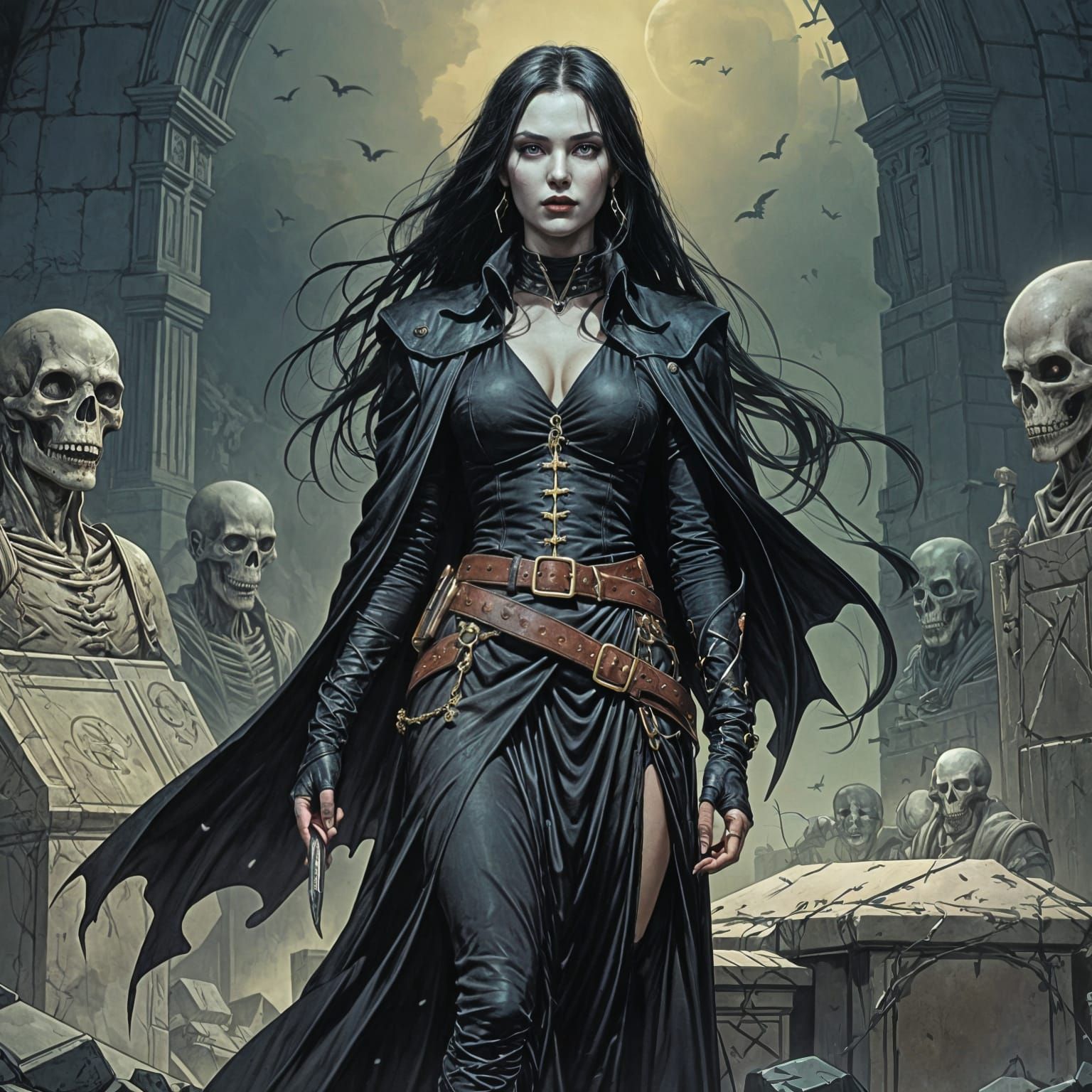 Vampire Rises: Heavy Metal Comic Art