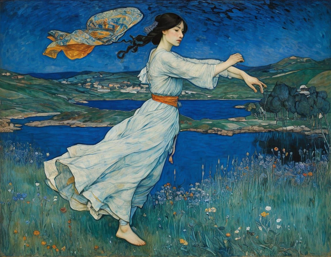 Portraits in Pre-Raphaelite and Symbolist Styles