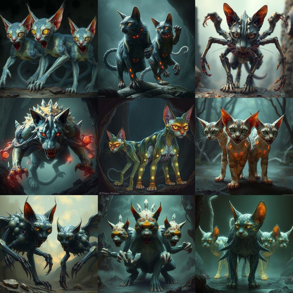 Intriguing Alien Felines with Advanced Intelligence and Muta...