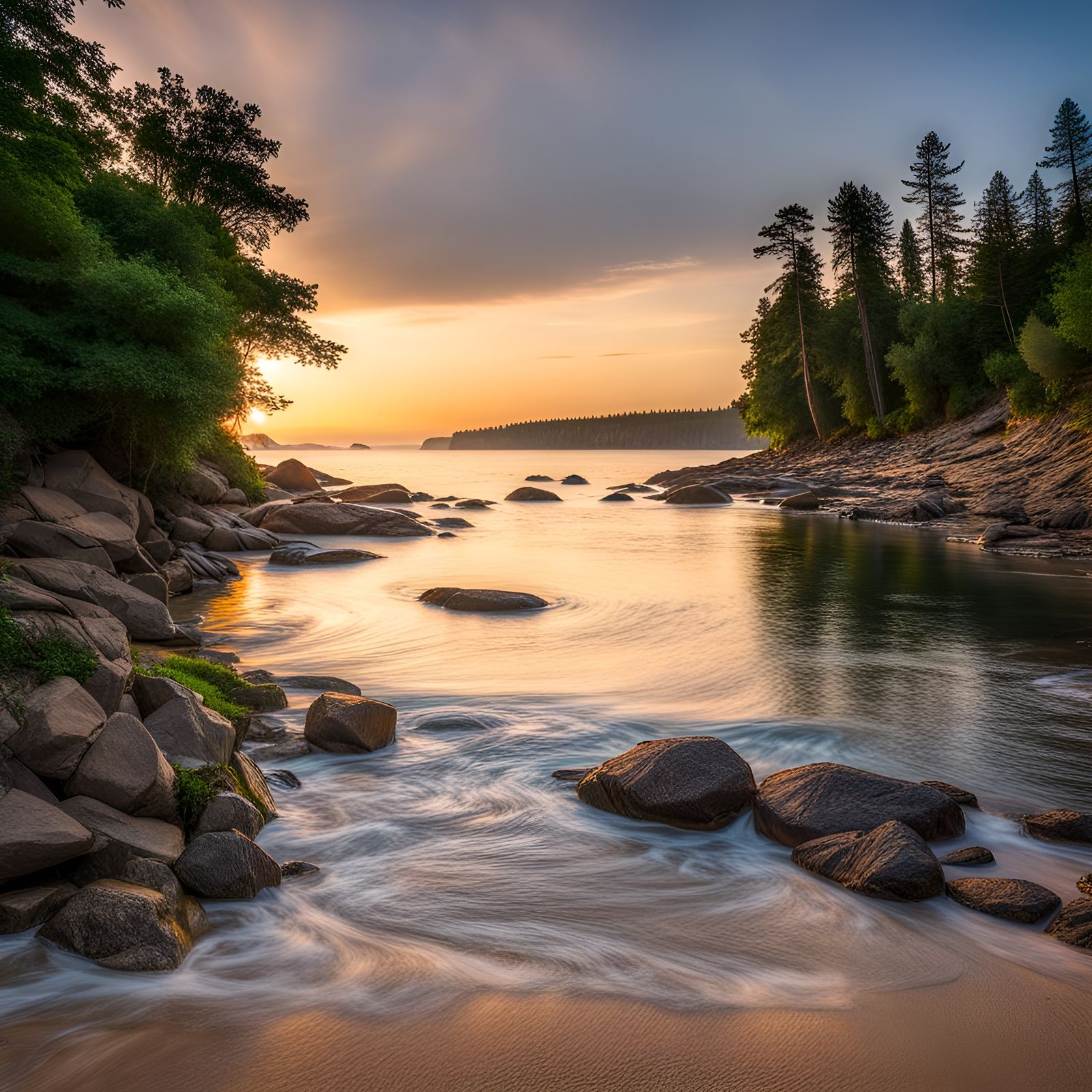 AI Generated Shoreline Scenery