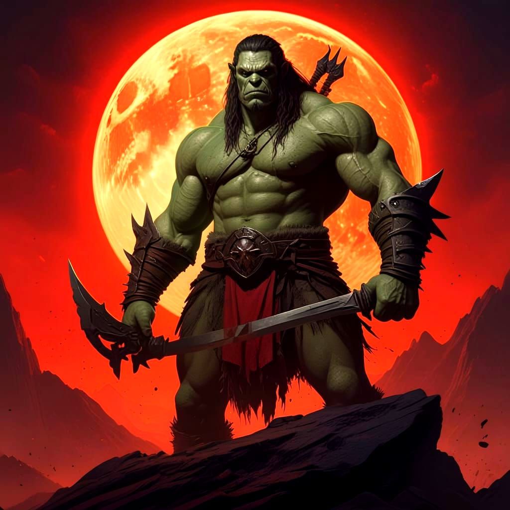 Orc Hunter Before Blood Moon Poster